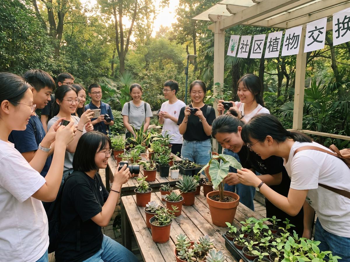 今日大赛今日大赛视频-社区植物交换活动视频